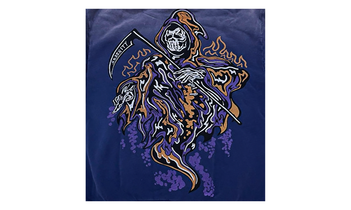 Serenity Scythe Graphic Pullover Hoodie "Blue" WL084