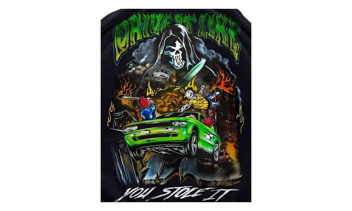 Drive Like You Stole It Hoodie "Black / Green / Multicolor" WL030