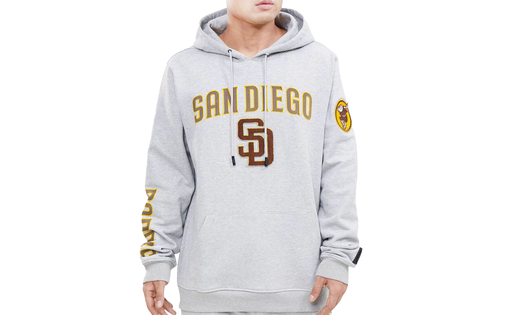 MLB San Diego Padres Stacked Logo Hoodie "Grey" LSP531914 HGR