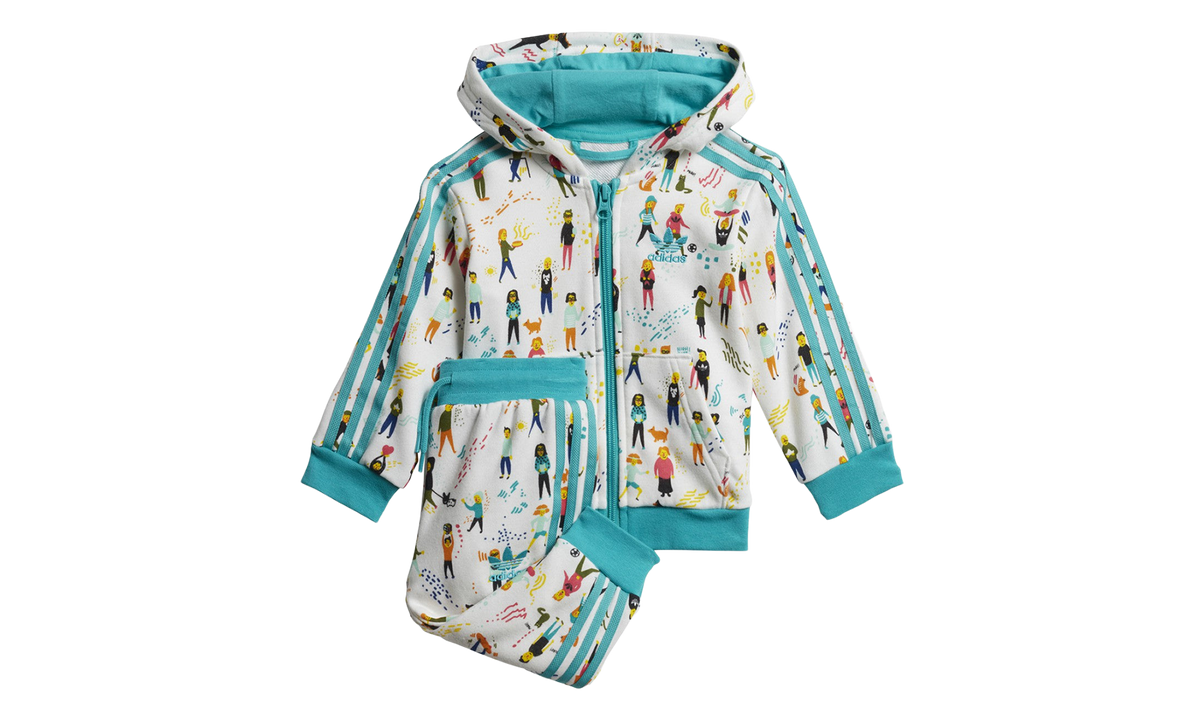 Originals Hoodie Set TD "Multicolor / Hi-Res Aqua" ED7706