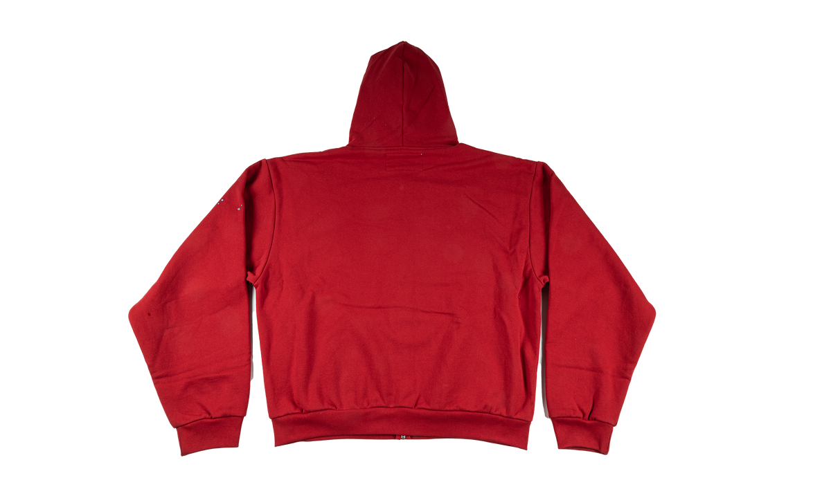 ANGEL NUMBER ZIP HOODIE "MERLOT" SP5der414