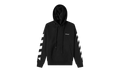 Diag Helvetica Over Hoodie "Black/White" OMBB037C99FLE0011001