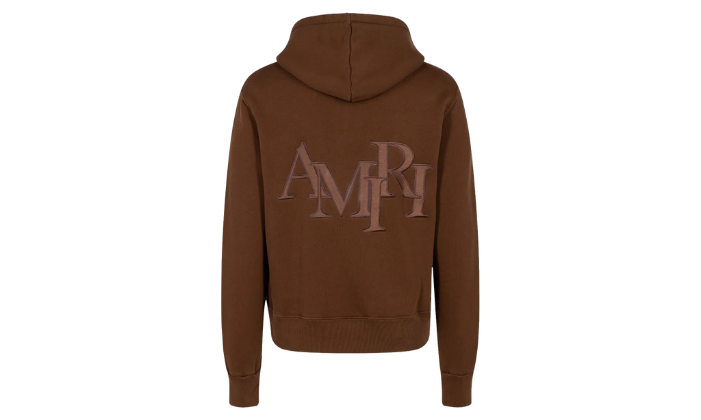 Staggered Logo Hoodie "Brown" AW23MJG029 219