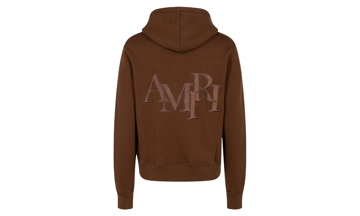 Staggered Logo Hoodie "Brown" AW23MJG029 219