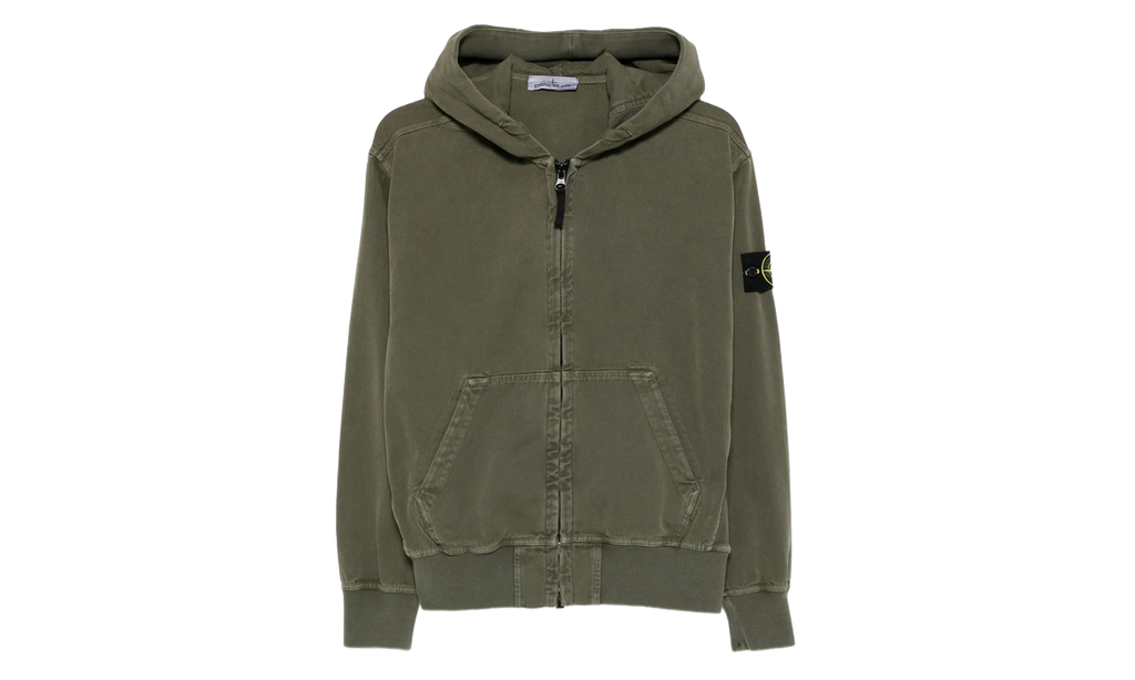 Patch Logo Zip Hoodie "Military Green" 6100017 S0184 V0154