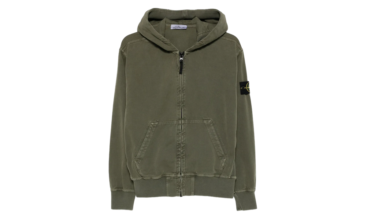Patch Logo Zip Hoodie "Military Green" 6100017 S0184 V0154