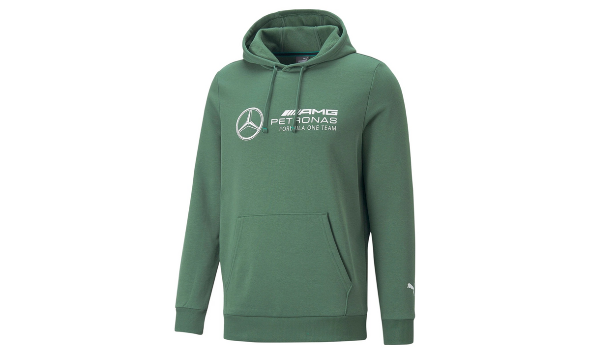 MAPF1 MERCEDES ESSENTIAL FLEECE HOODIE "Deep Forest" 537313 14