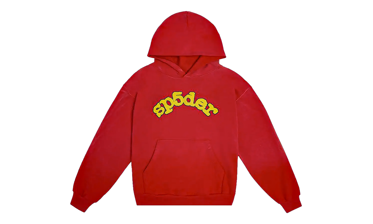 Sp5der OG Logo Hoodie "Red" SP5der08