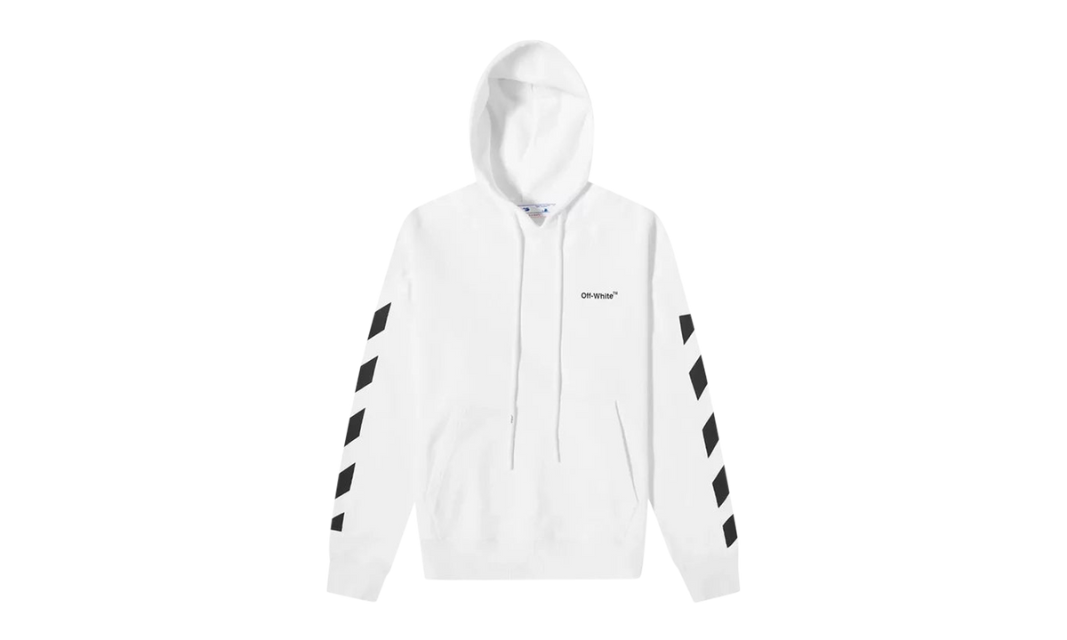 Drag Helvetica Over Hoodie "White/Black" OMBB037C99FLE0010110