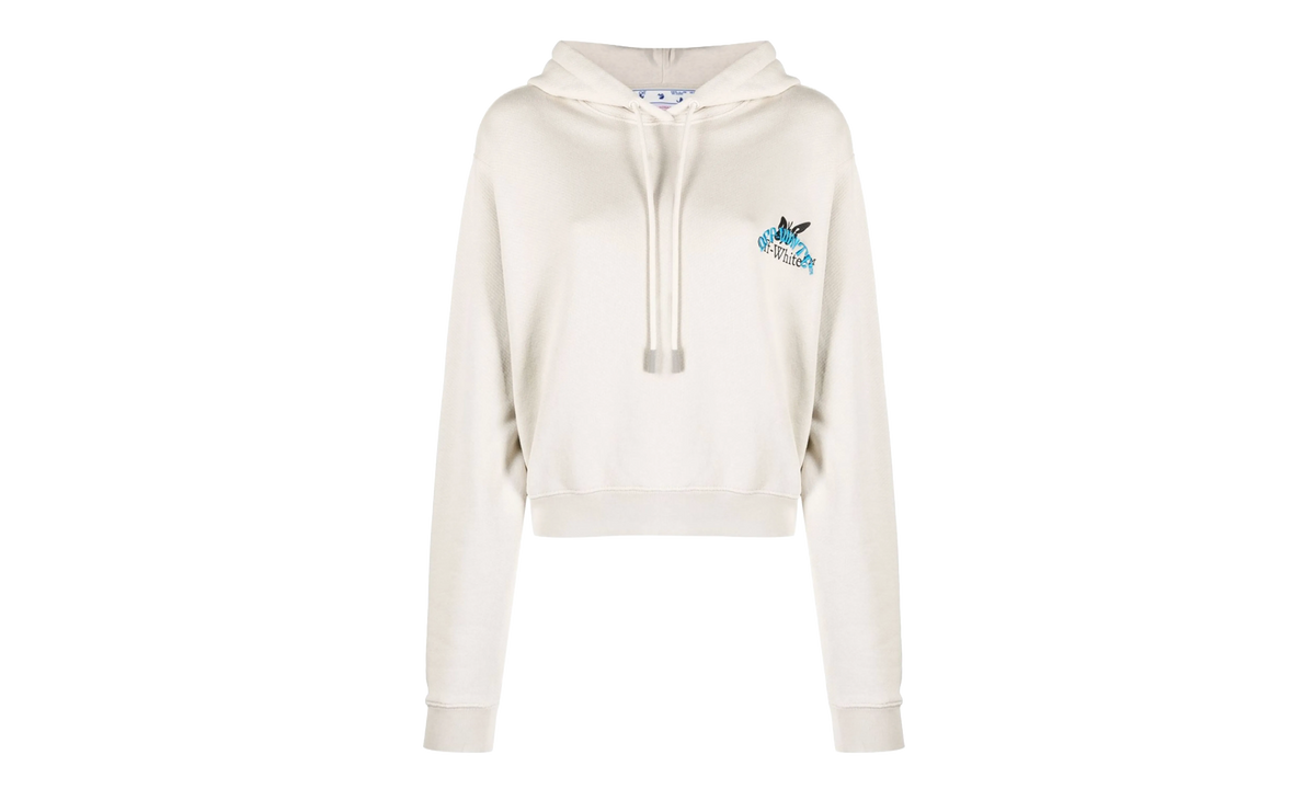 Butterfly Embroidered Hoodie WMNS "Beige" OWBB16S23JER0040944