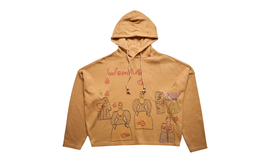 Glass Cypress Light Brown Woman Hoodie "Brown" 6072412037