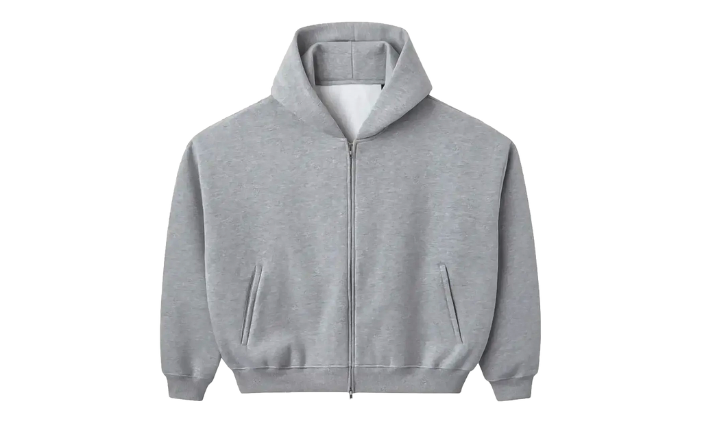 Blank Zip-Up Hoodie "Grey" HMDD019