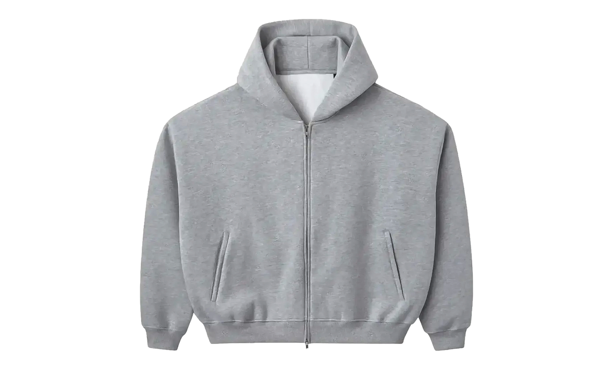 Blank Zip-Up Hoodie "Grey" HMDD019