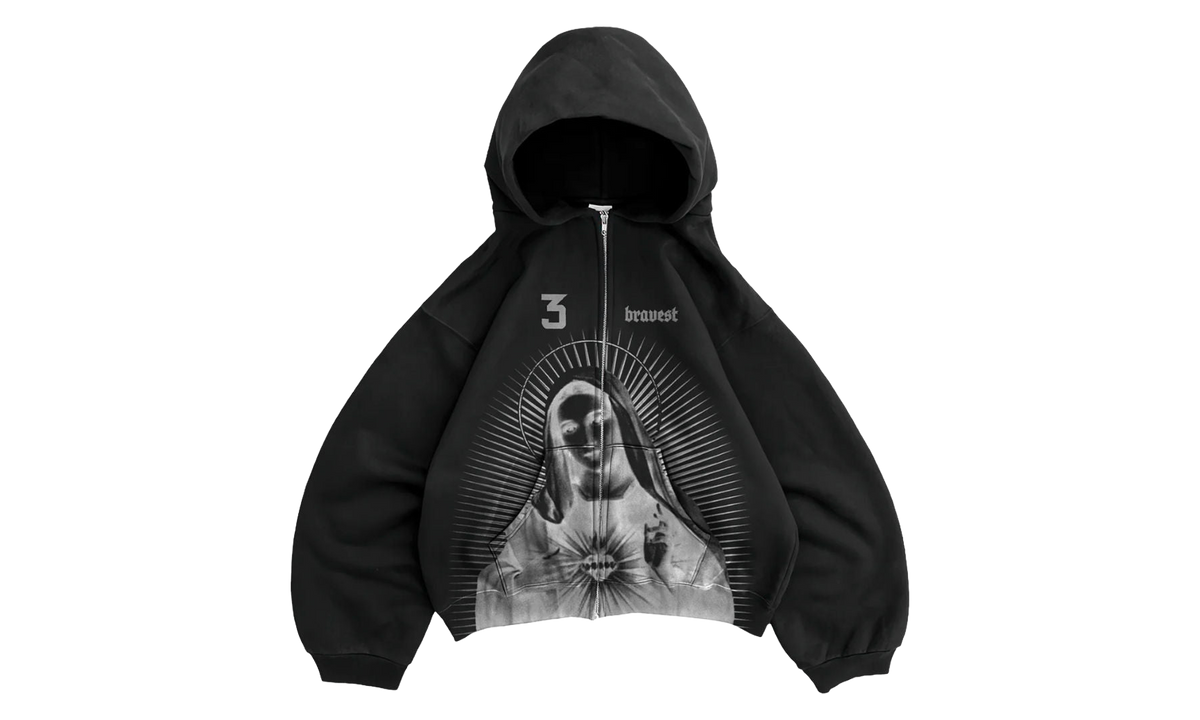 Mary Zip-Up Hoodie "Black" BS173