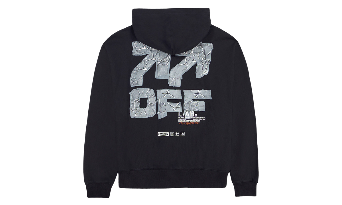 Off Active Duct Tape Pullover Hoodie "Black" LABF26K081-BLK