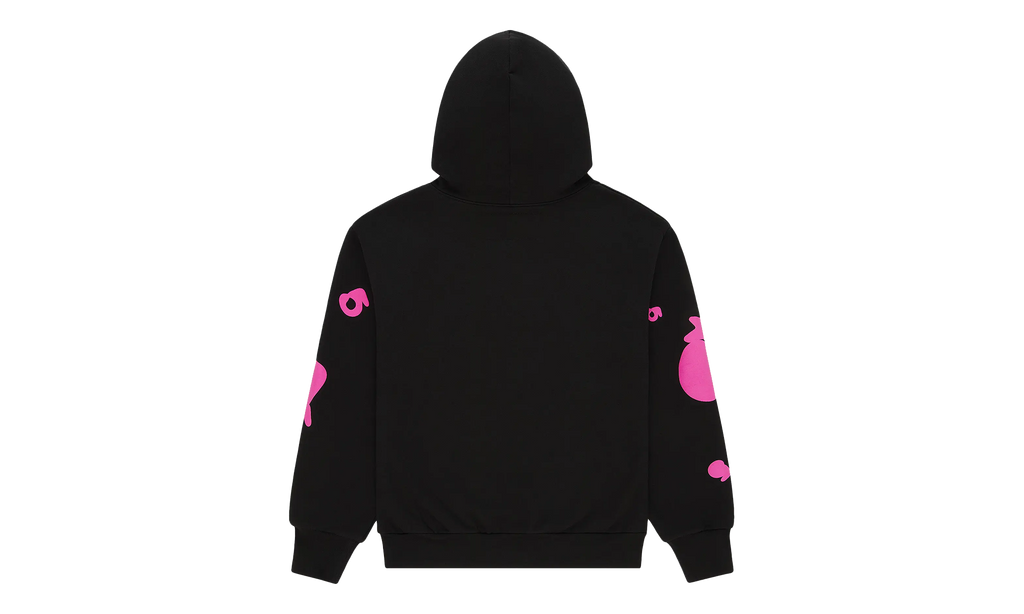 BELUGA ANGEL NUMBER HOODIE "Black/Pink" SP5der404