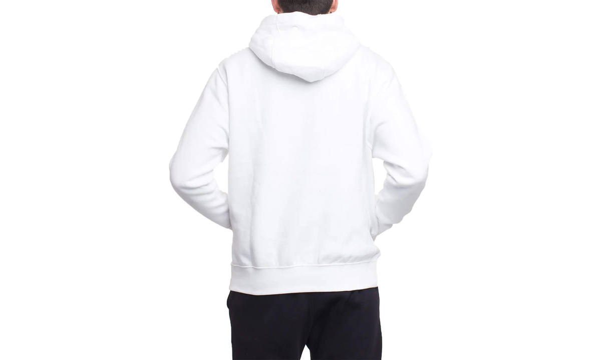 Sportswear Club Fleece Graphic Pullover Hoodie "White / White-Black" BV2973 100