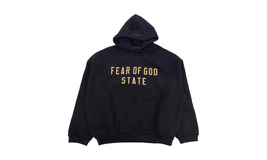 State Fleece Hoodie "Black" 192BT246250F
