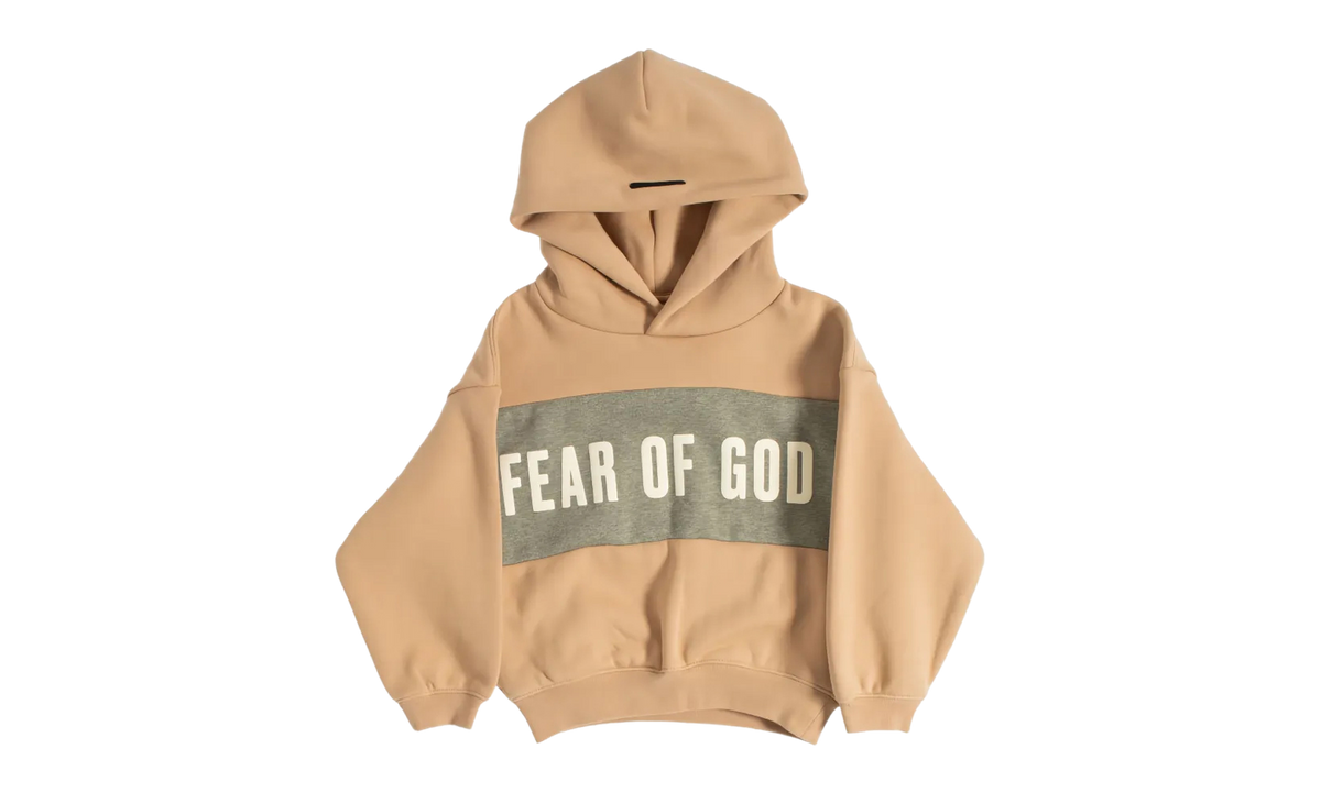 Essentials Cropped Relaxed Panelled Hoodie GS "Ginger / Seal Heather" RW00328 0056