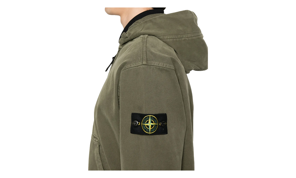 Patch Logo Zip Hoodie "Military Green" 6100017 S0184 V0154