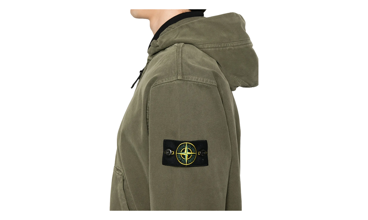 Patch Logo Zip Hoodie "Military Green" 6100017 S0184 V0154