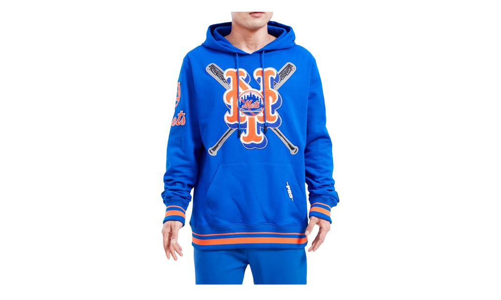 MLB New York Mets Mash Up Logo Royal P/O Hoodie "Blue" LNM533428 RYB