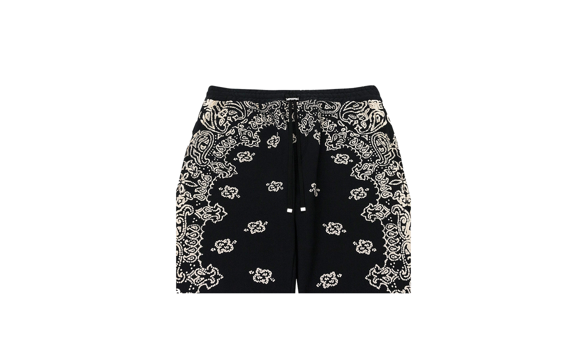 BANDANA BLEACH SWEATPANTS "Black" PF22MJP044