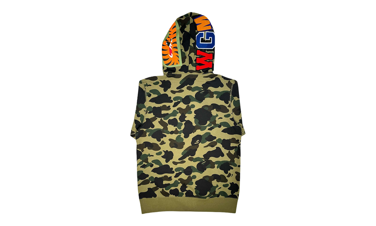ABC Camo Shark Full Zip Up Hoodie "Green" 001ZPI201004M