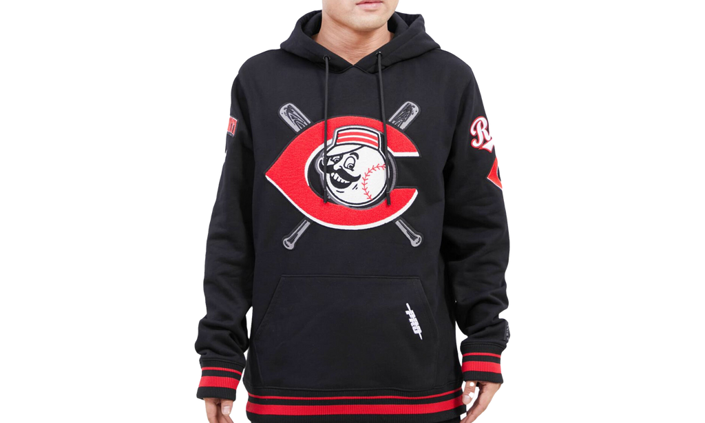 MLB Cincinnati Reds Mash Up Logo P/O Hoodie "Black" LCR533337 BLK