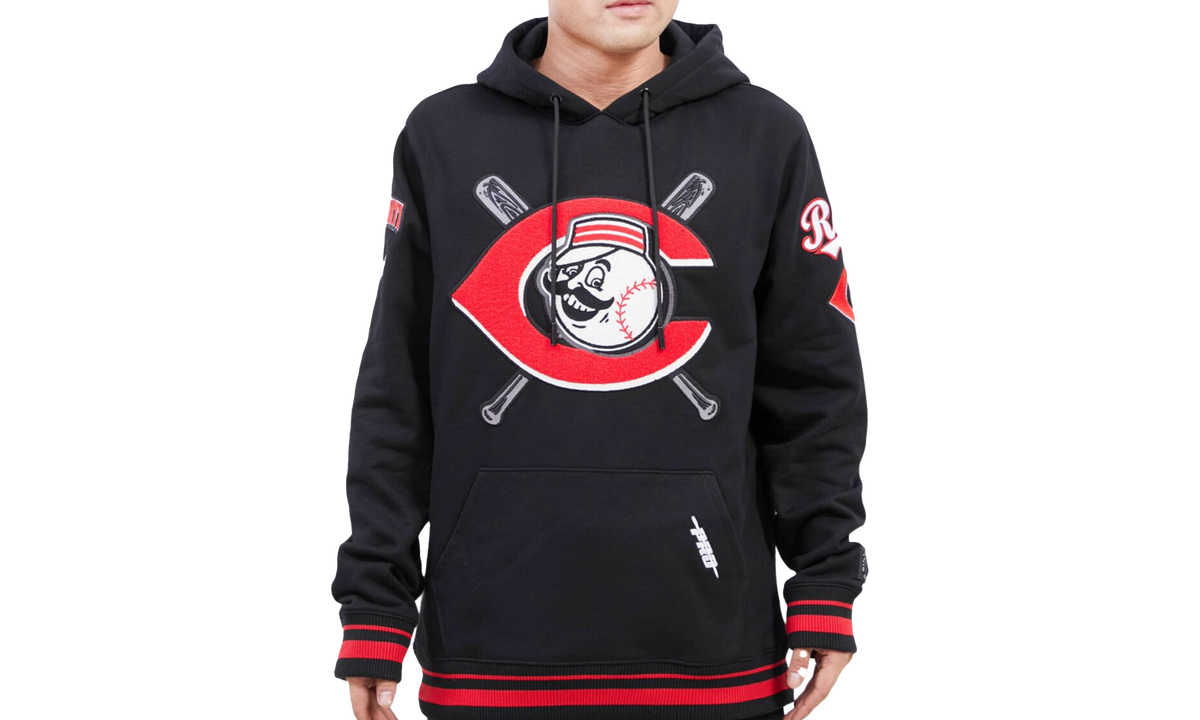 MLB Cincinnati Reds Mash Up Logo P/O Hoodie "Black" LCR533337 BLK