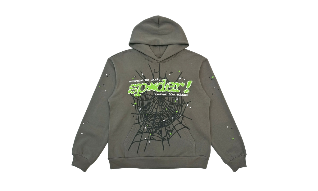 STAR WEB HOODIE & SWEATSHIRT "Grey, Green" SS26FW24GRY