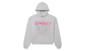 Punk V2 Hoodie "Heather Grey / Pink" SP5der666