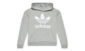 Originals Trefoil Hoodie GS "Medium Grey Heather / White" GE1979