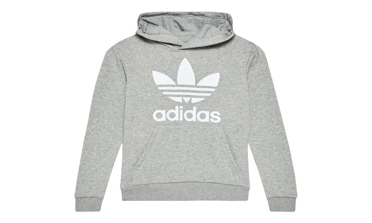 Originals Trefoil Hoodie GS "Medium Grey Heather / White" GE1979