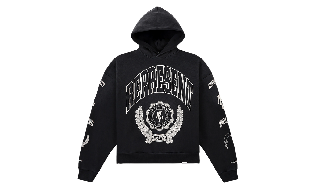 Legacy Crest Hoodie "Stained Black" MLM100372 04