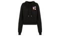 Gradient Crop Hoodie Wmns "Black / Multi" OWBB016R21JER0011084