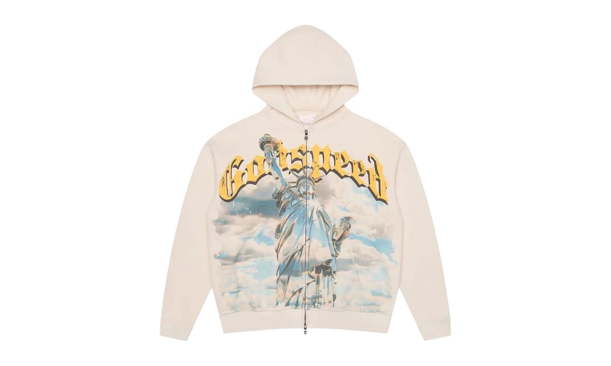Chrome Liberty Zip Hoodie "Bone" I7P00366