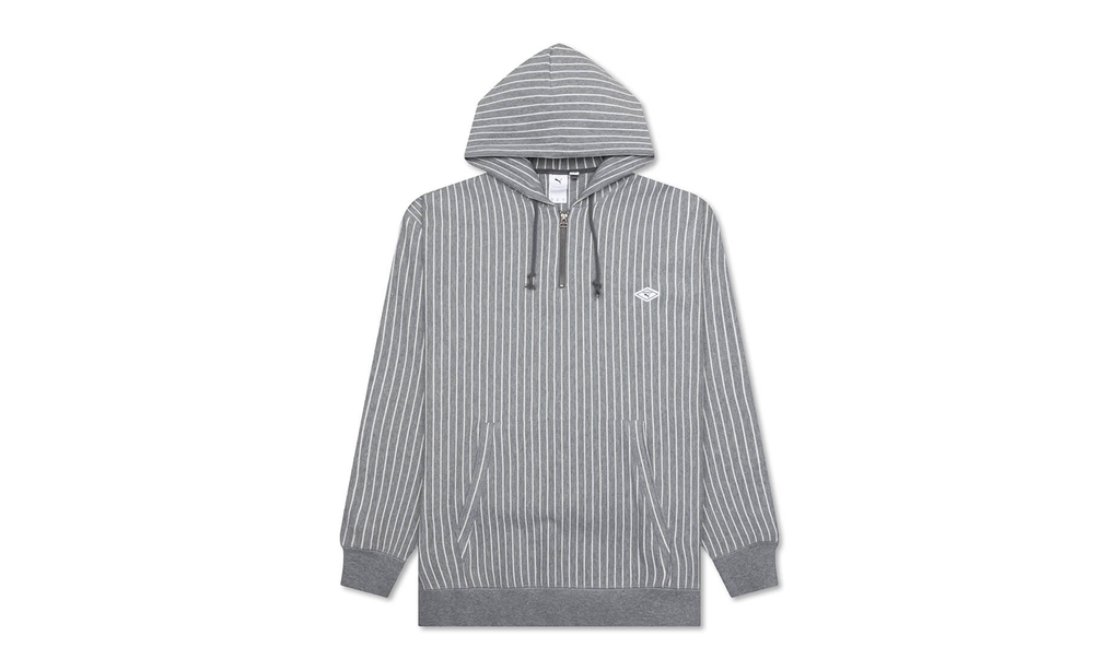 Nanamica Striped Hoodie "Grey" 539853-03
