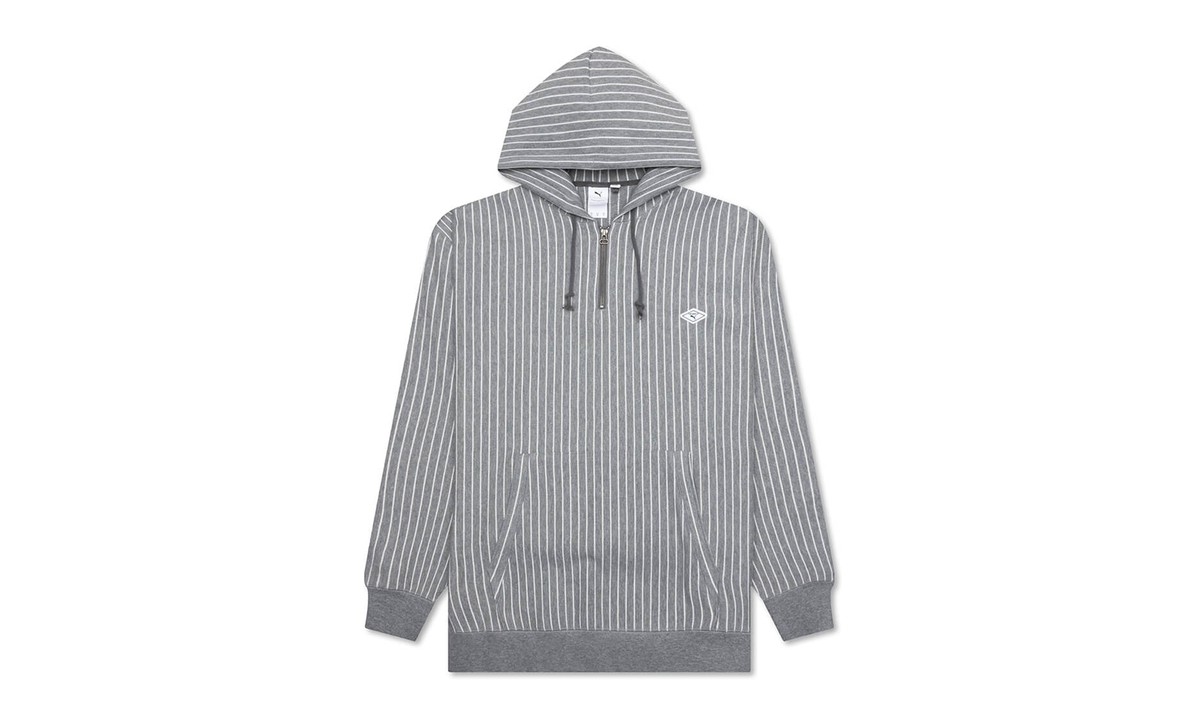 Nanamica Striped Hoodie "Grey" 539853-03