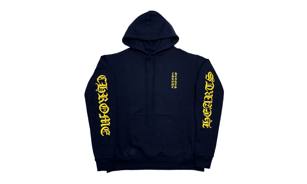 Vertical Logo Hoodie "Navy Blue / Yellow" CHRM1216
