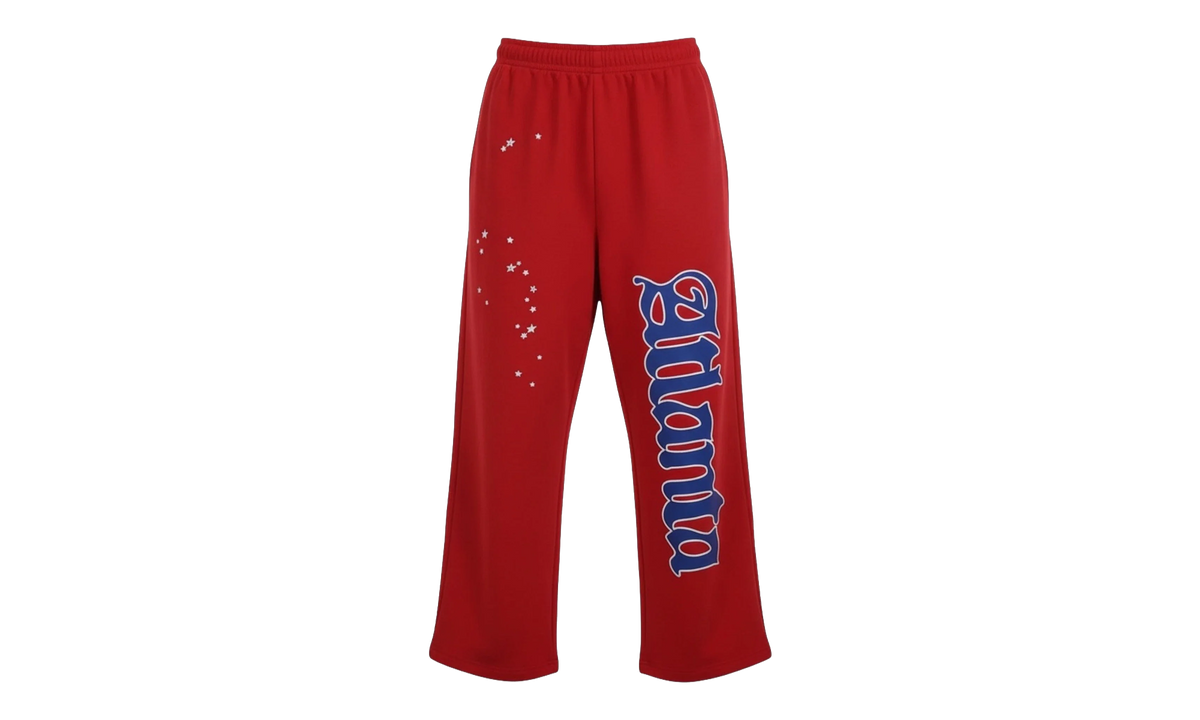 Atlanta Logo Open Leg Sweatpants "Red / Blue" SP5der319