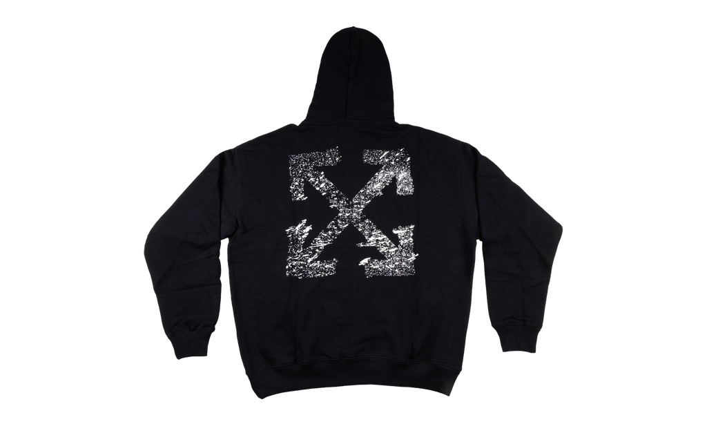 PAINT SPLATTER ARROW DIAG FRENCH TERRY HOODIE "Black" 44OWOS26K062 001