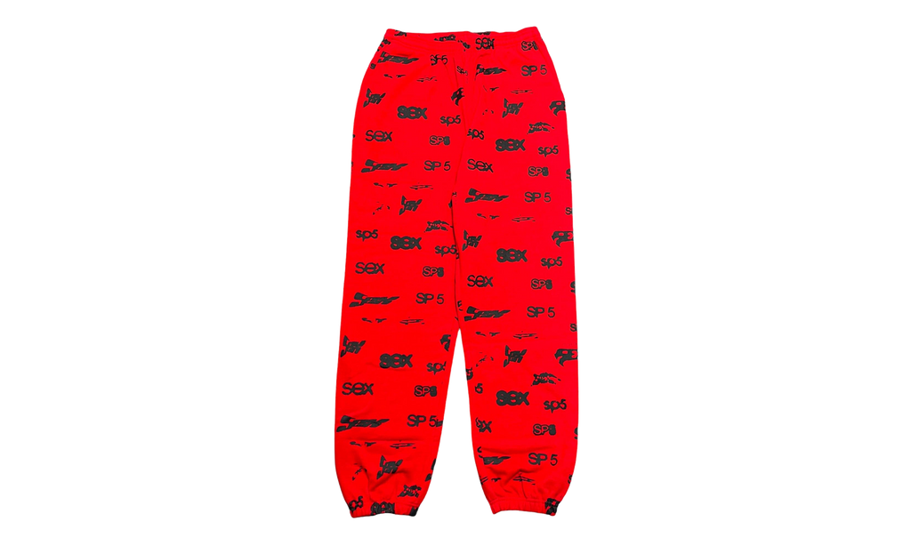 AOP Logo Sweatpants "Red / Black" SP5der441
