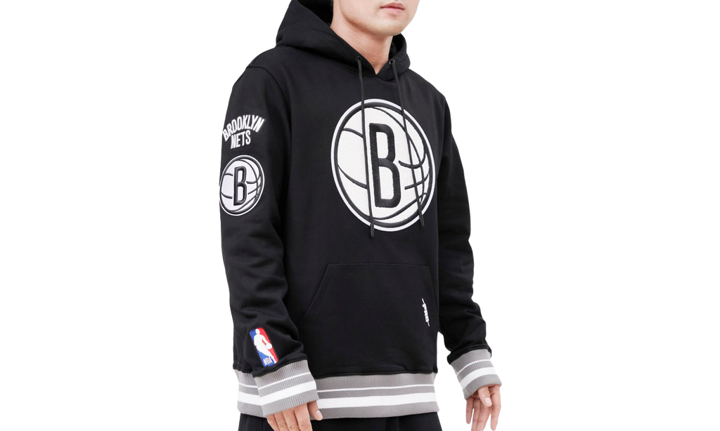 Brooklyn Nets Retro Classic /Gray Hoodie "Black" BBN556020 BGY