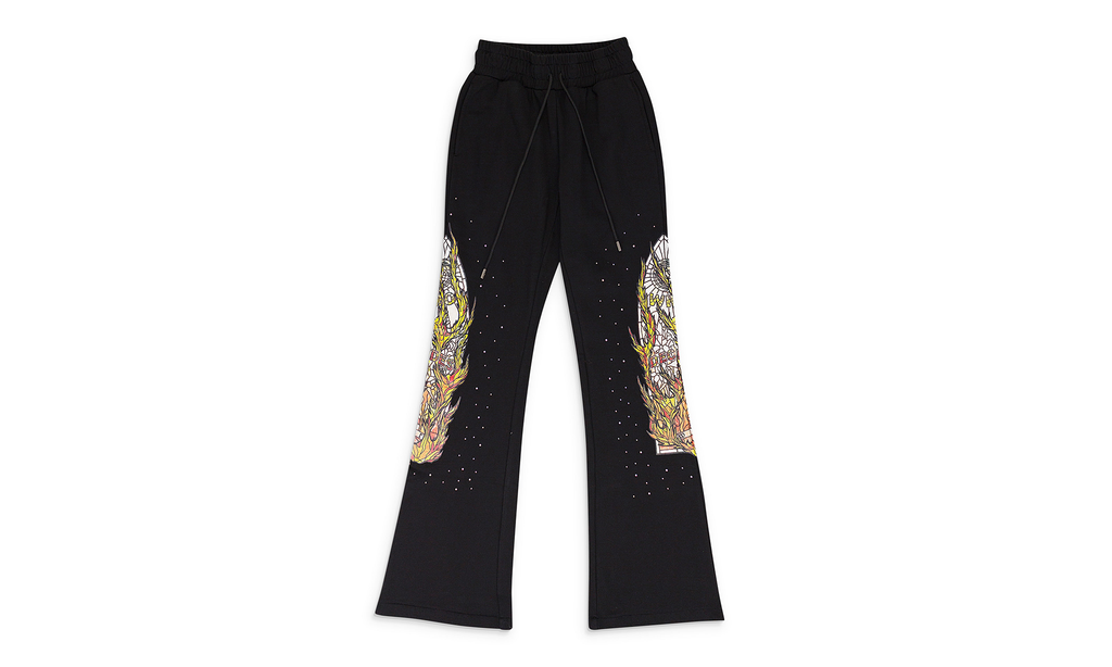 Flame Glass Sweatpants "Black" 1120020002FS