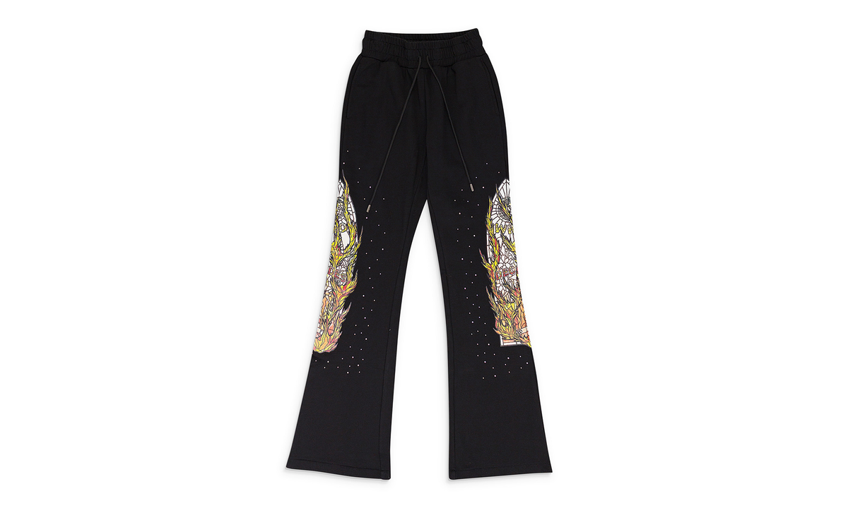 Flame Glass Sweatpants "Black" 1120020002FS