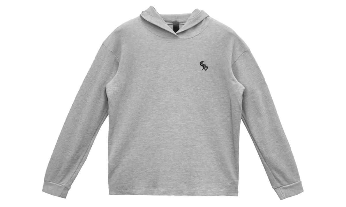 CH Embroidered Waffle Pullover Hoodie "Grey" CHRM1812