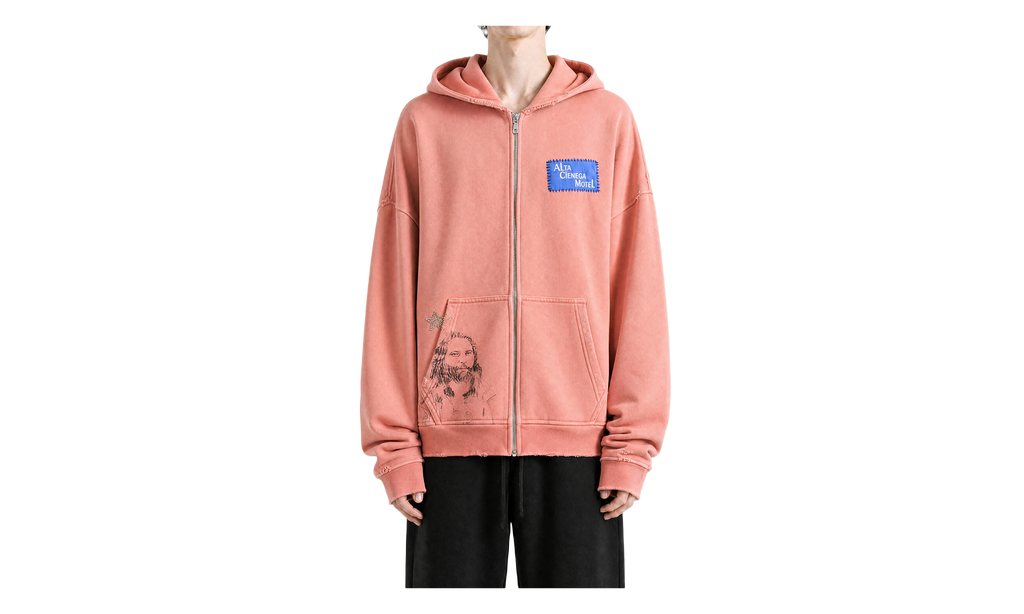 Alta Cienega Zip Hoodie "Peach" 4U008Q1010PCH