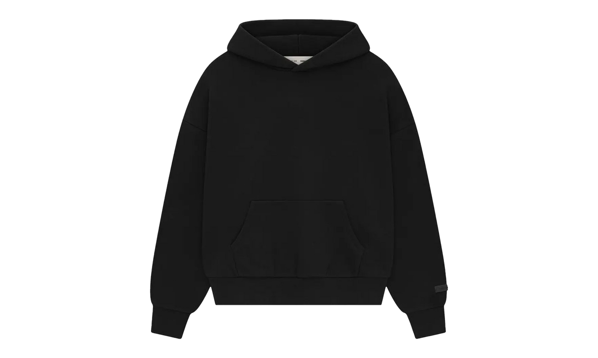 CLASSIC FIT FLEECE HOODIE "JET BLACK" 192AS252050F