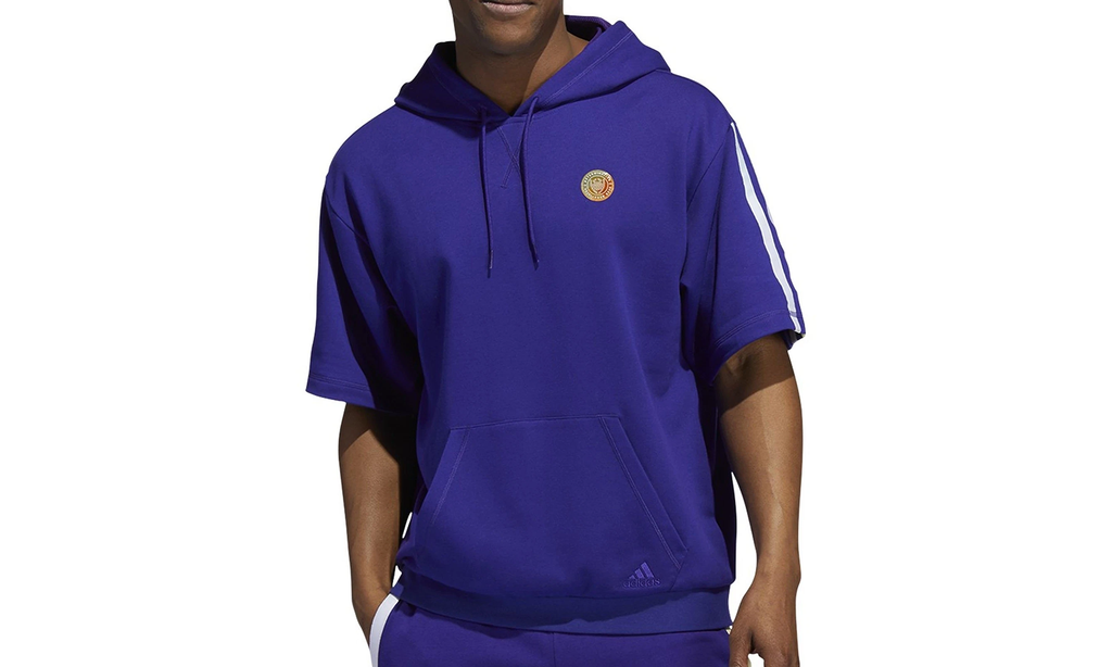 Donovan Mitchell Short Sleeve Hoodie "Team College Purple" HB6759